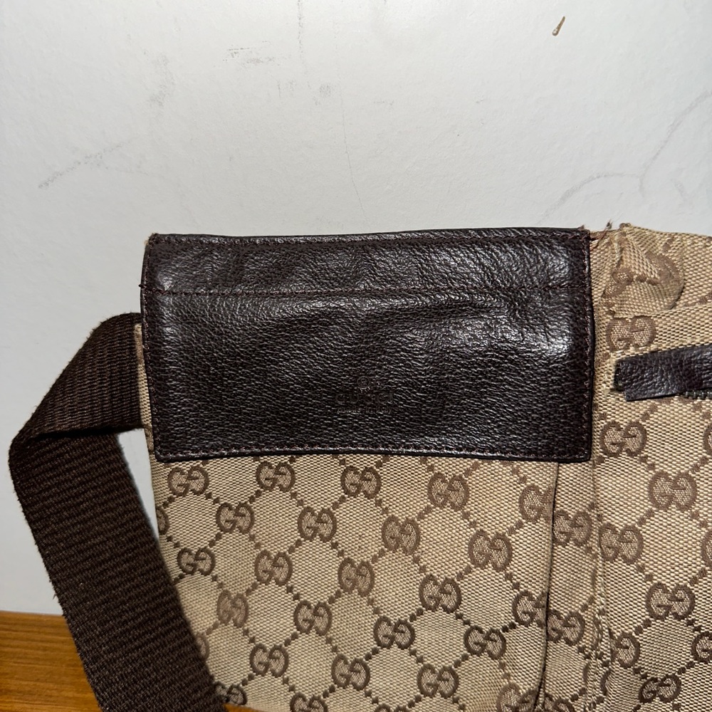 Gucci brown monogram waist fanny pack - Picture 3 of 11